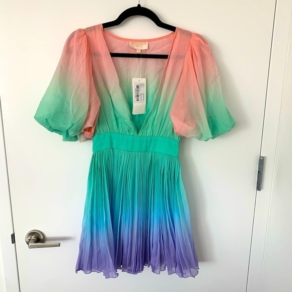 Rococo Sand emi ombré rainbow dress NWT XS - Picture 10 of 14